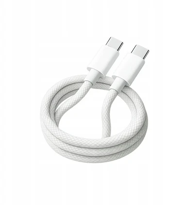 Teltech PD USB-C - USB-C 3A 60W 2m balta oplot TCA-06