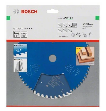 BOSCH diskinis pjūklas MEDIENOS EXPERT 190x20mm 48 dantys