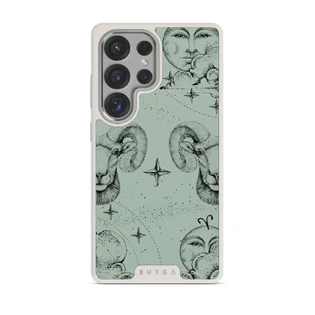 Aries - Samsung Galaxy S25 Ultra Case, Elite Light (Magnetic) / Silver / Turquoise