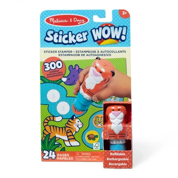 MELISSA & DOUG STICKER WOW! Veiklos knygelė „Tigras“