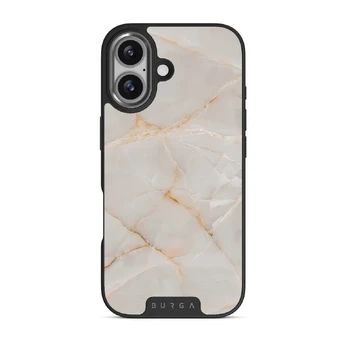 Vanilla Sand - Marble iPhone 17 Case, Elite Dark (MagSafe) / Gunmetal