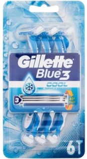 Skustuvas Gillette Blue3 Cool, 6 vnt kaina