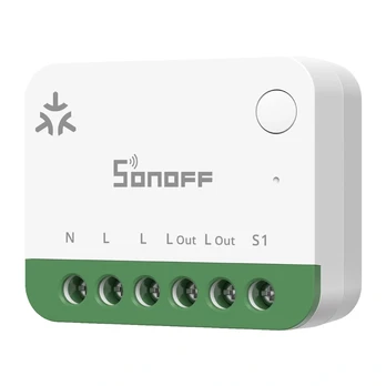 Išmanusis Jungiklis - SONOFF MINI-1GSP Wi‑Fi Matter Balta/Žalia