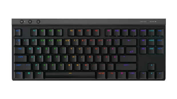 Klaviatūra Logitech G515 LIGHTSPEED TKL Linear, Juodas (Nordic)