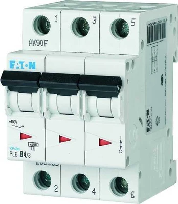 Eaton PL6-C4/3 VIRŠSROVĖS PERTRAUKIS 6KA