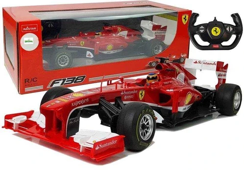Nuotoliniu būdu valdomas Ferrari F1 Rastar, raudonas