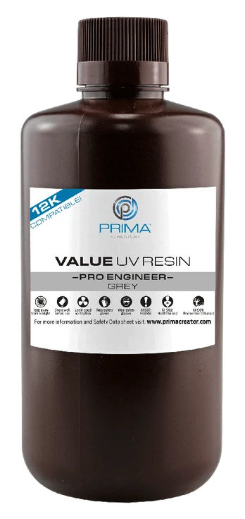 PrimaCreator Pro Engineer derva 1kg - Pilka