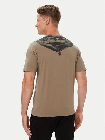 C.P. Company Marškinėliai 21CMTS725A005100W Smėlio Regular Fit