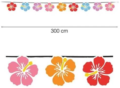 Fiesta Hibiscus blomster guirlande