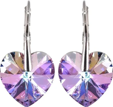 Levien Romantic earrings Heart Vitrail Light