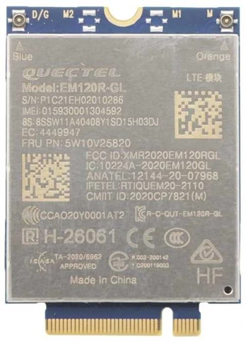 Lenovo Quectel SDX24 EM120R-GL 4G LTE CAT12 PCIE WWAN module