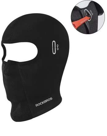Rockbros LF8010 juoda dviračio balaklava