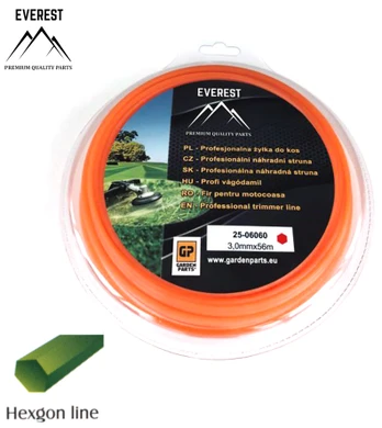 PJOVIMO VALAS HEXAGON LINE 3,00mm 56M