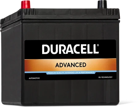 Akumuliatorius Duracell Advanced 60Ah 510A 12V japan pliusas kairėje