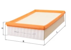 Oro filtras MAHLE LX1957 kaina