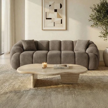 Trivietė sofa Octavio, ruda