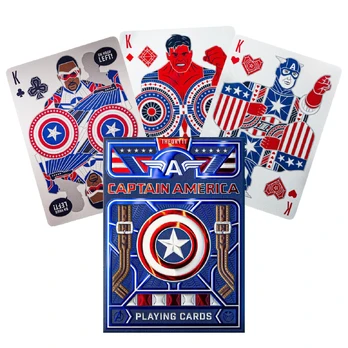 Captain America žaidimo kortos Theory11