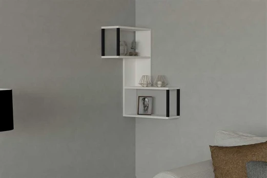 Kalune Design Sienine lentyna Lecco - Baltas