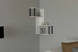Kalune Design Sienine lentyna Lecco - Baltas kaina