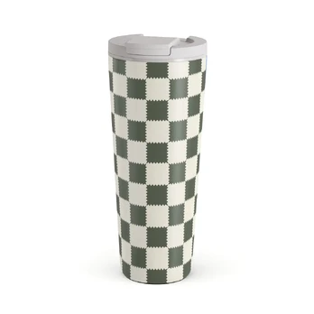 Retro Grid - Travel Mug, 700 ml / Flap
