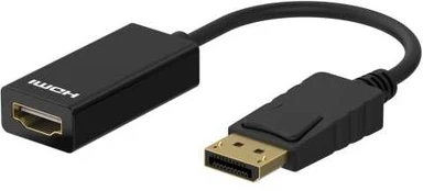Sinox DisplayPort™ - HDMI™ adapter. 0,1m. Sort