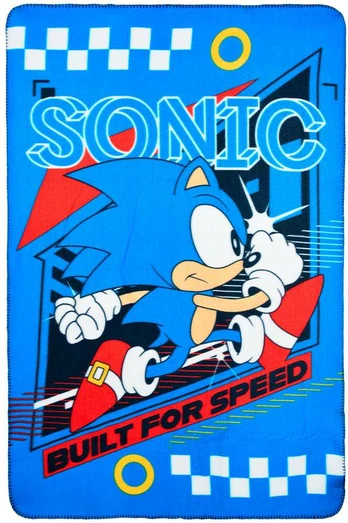 Sonic the Hedgehog Built for Speed polar flisinė antklodė 100x150cm