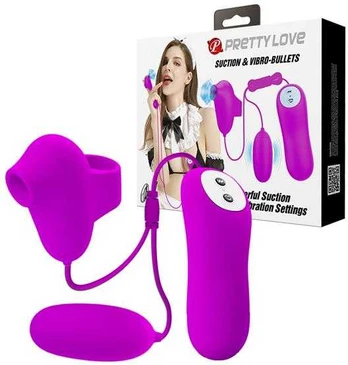 LYBAILE Pretty Love Suction & Vibro Bullets Rožinė