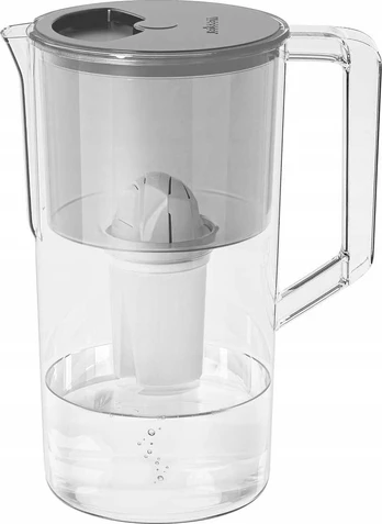 Wessper AquaClassic Basic 2,5 l pilko filtro ąsotis (WES204-GR)