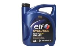 ELF Variklių alyva EVO R-TECH SPORT 0W40 5L kaina
