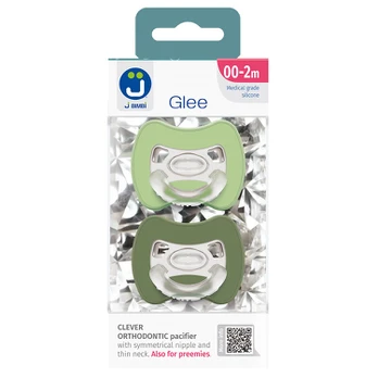 Čiulptukai JBimbi Glee 0-2m Sage-Green 2 vnt.