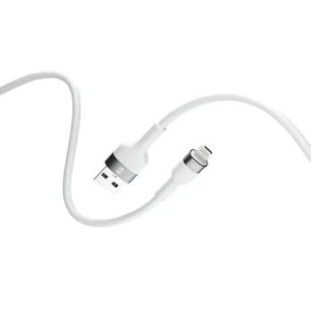 Forever Flexible cable USB - Lightning 1,0 m 2.4A white