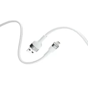 Forever Flexible cable USB - Lightning 1,0 m 2.4A white kaina