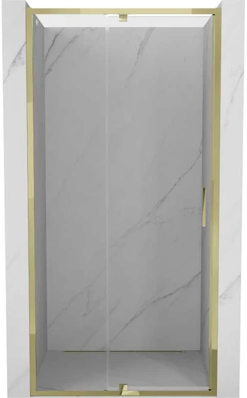 Dušo durys Mexen Exo, varstomos, 105 cm, transparent/auksinis