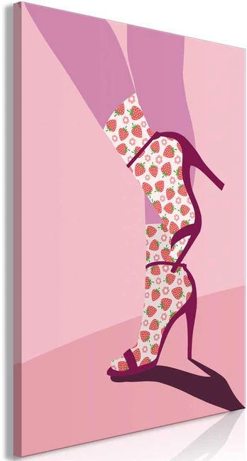 Artgeist Paveikslas - Strawberry Socks (1 Part) Vertical
