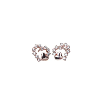 S925 sidabro auskarai, Rose Golden