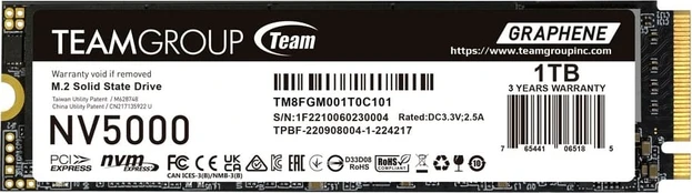 Team Group M.2 Teamgroup 1TB NV5000 TM8FGM001T0C101 PCIe M.2 PCIe 4.0 x4