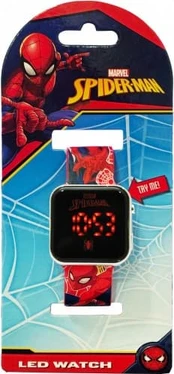 Kids Euroswan Spiderman LED laikrodis