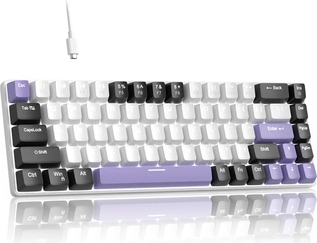Magegee MK-BOX Black-White & Purple, Blue Lighting, Red Switch, US