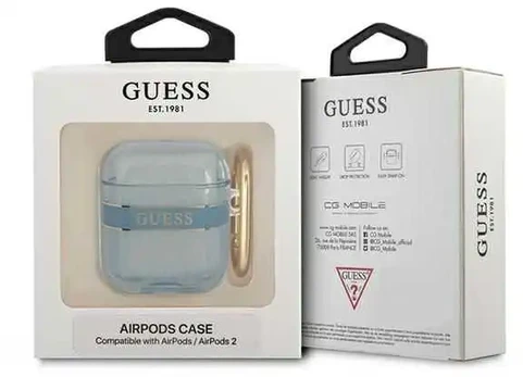 Dėklas Guess GUA2HHTSB AirPods Mėlynas