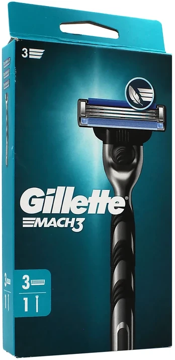 Gillette Mach3 Razor + Spare Blades 3pcs