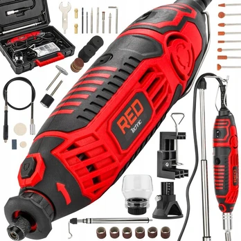 Mini kampinis šlifuoklis 280 W su 180 priedų – RED TECHNIC