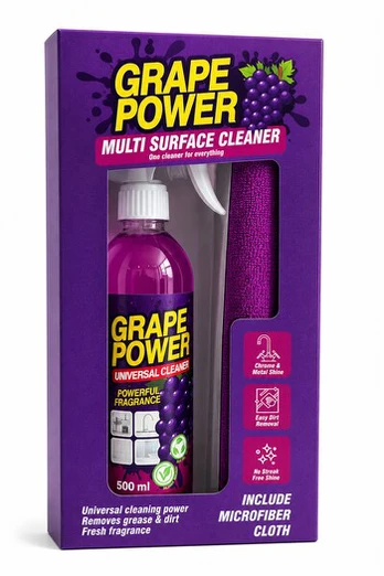 Boker universalus valiklis su šluoste Grape Power, 500 ml