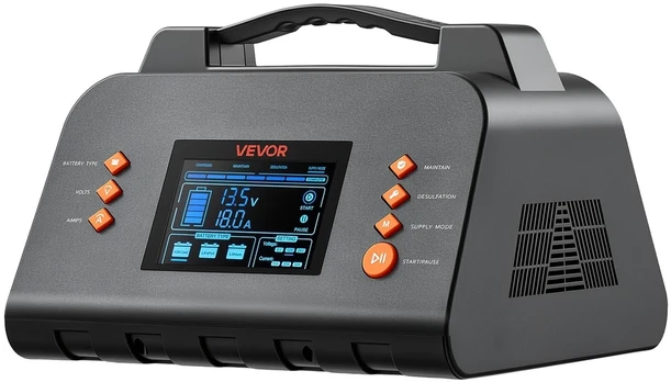 VEVOR Išmanus akumuliatorių įkroviklis 30A 6V/12V/24V