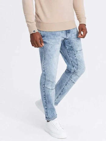 Blue men's pants light mėlynas
