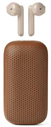 Lexon Speakerbuds Wireless Headphones with Bluetooth Speaker camel LA127C