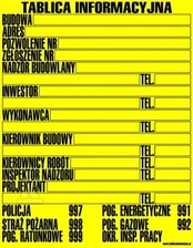 Trytyt STATYBOS INFORMACINĖ LENTA 0,60MM