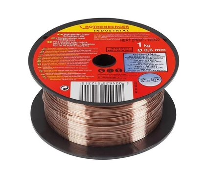 Suvirinimo viela ROTHENBERGER, 0,6 mm / 1 kg, padengta variu