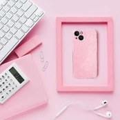 Dėklas Oem CLEAR CASE 2 mm BLINK skirtas IPHONE 16 Plus rožinis kaina