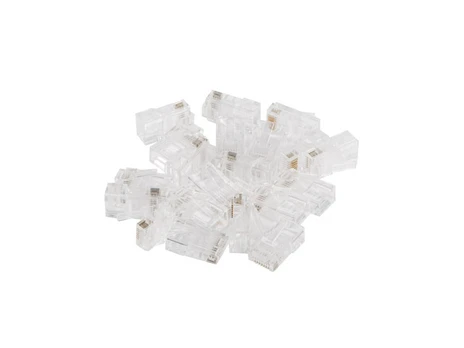 Antgalis Lanberg RJ45 CAT.5E UTP PLUG 8P8C PASS THROUGH TYPE 100 pcs, skaidri