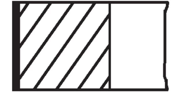 MAHLE 083 20 N0 Piston ring set